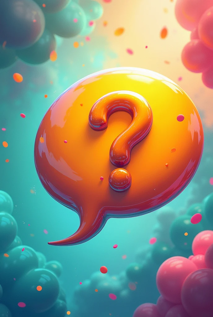 ign a speech bubble with a question mark or exclamation point inside it, representing interesting facts and engaging content.