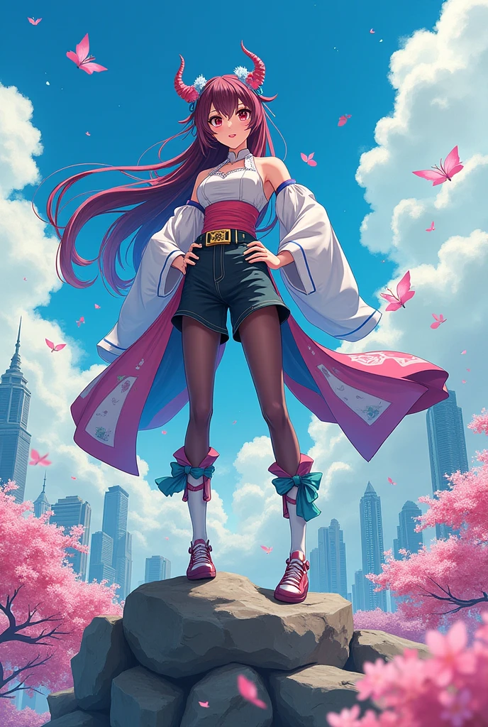 Standing on top of the world,Chinese Fashion Crazy World,Anime style