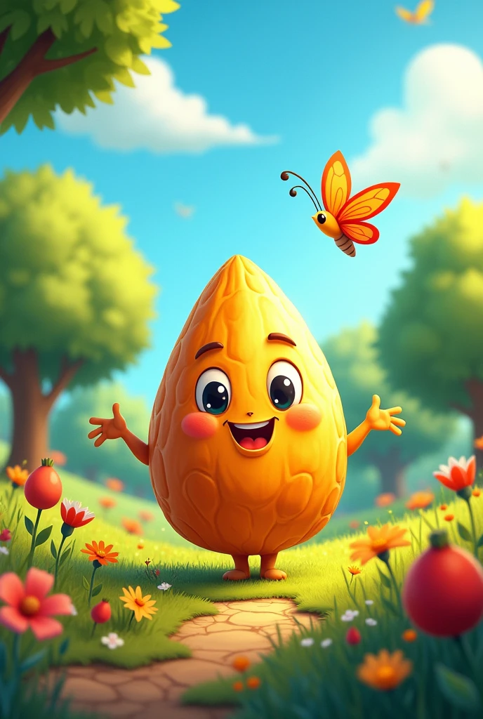 Almond ai generated images cartoon
