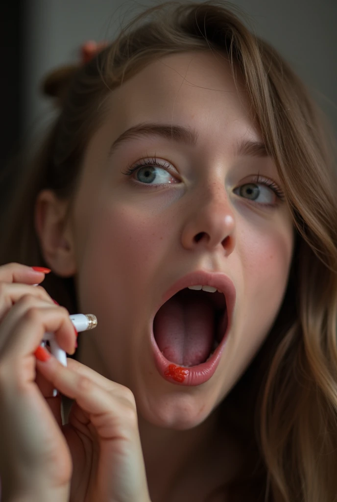 A girl giving blow job