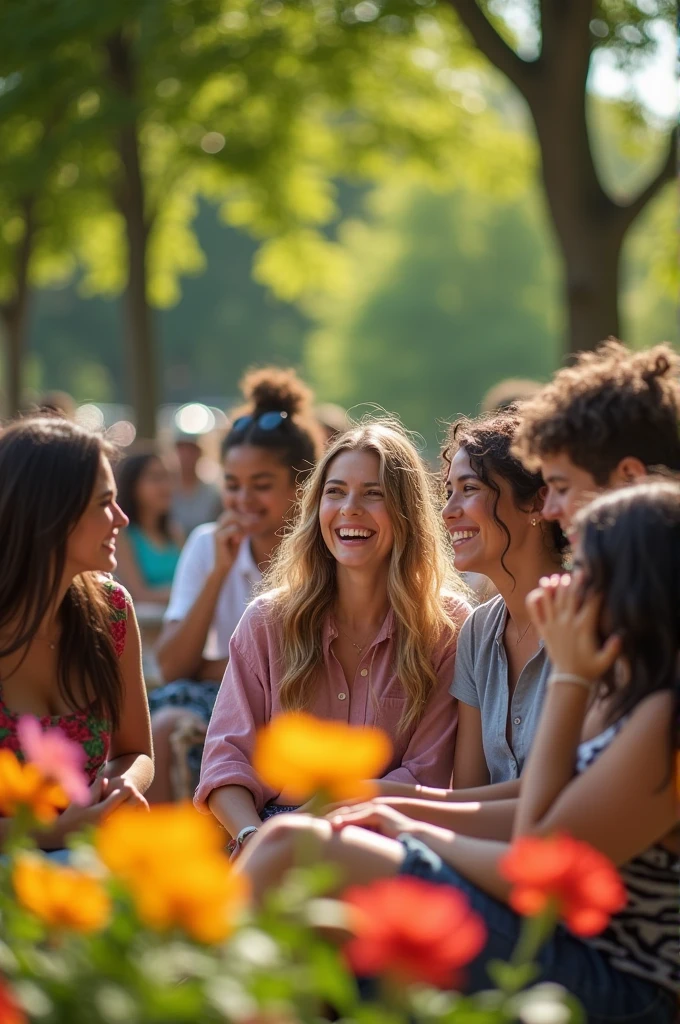A picture with people laughing and some crying