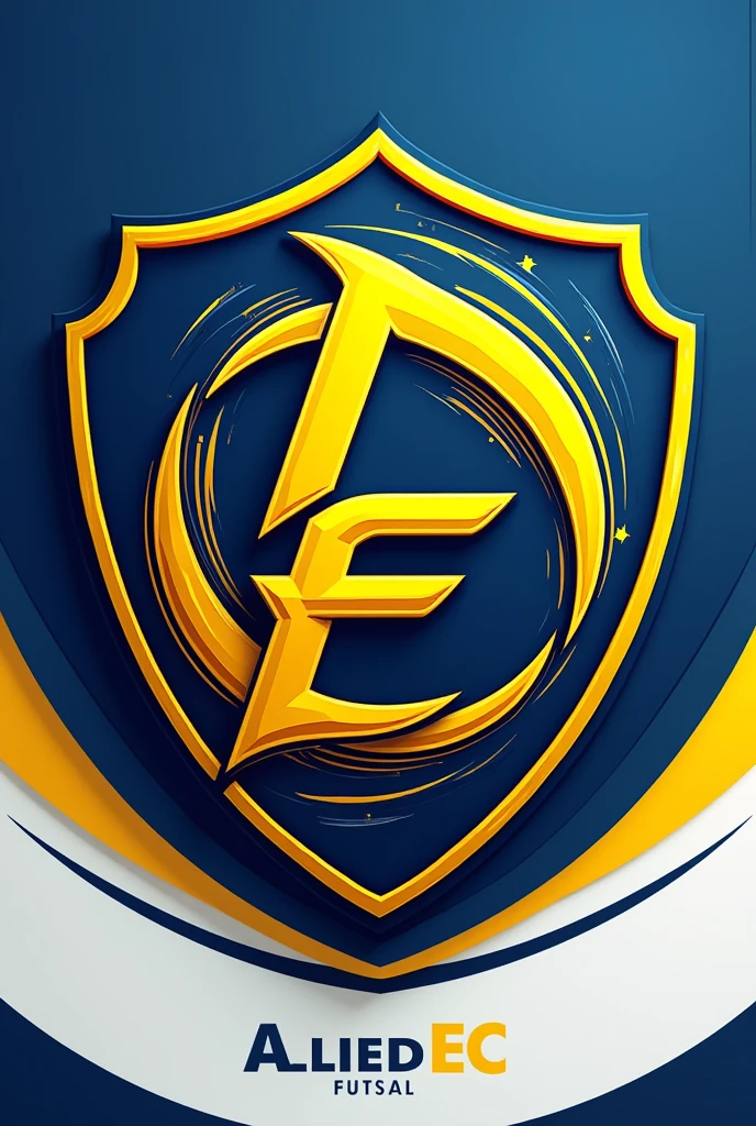 Create a simple shield for a futsal team called Allied EC