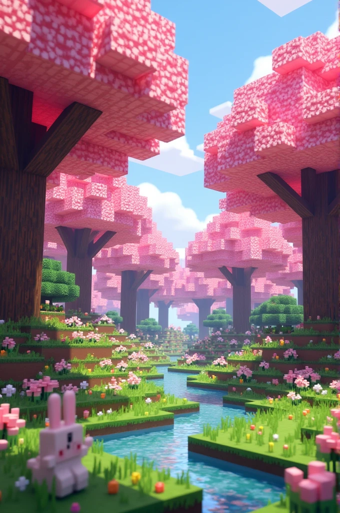 Cherry biome in minecraft