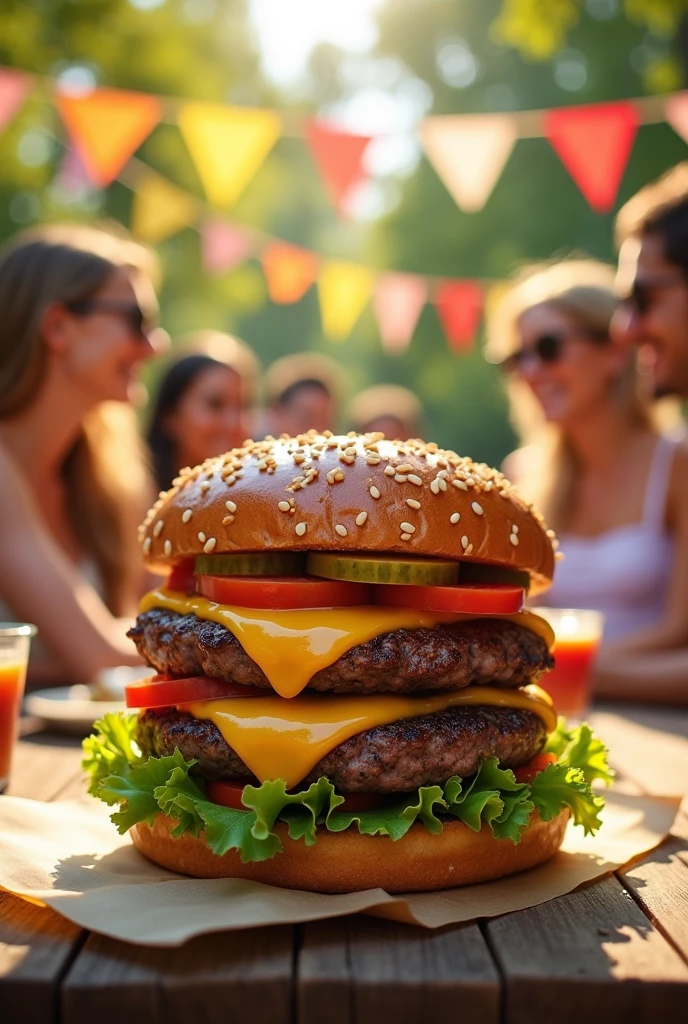 Imagine a burger