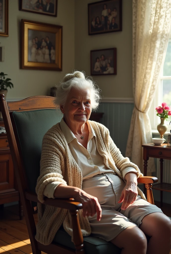 an old lady whith