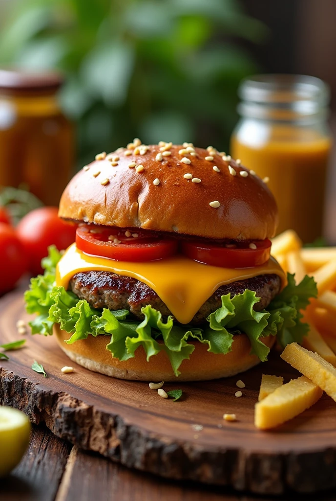 Imagine a burger with cheese