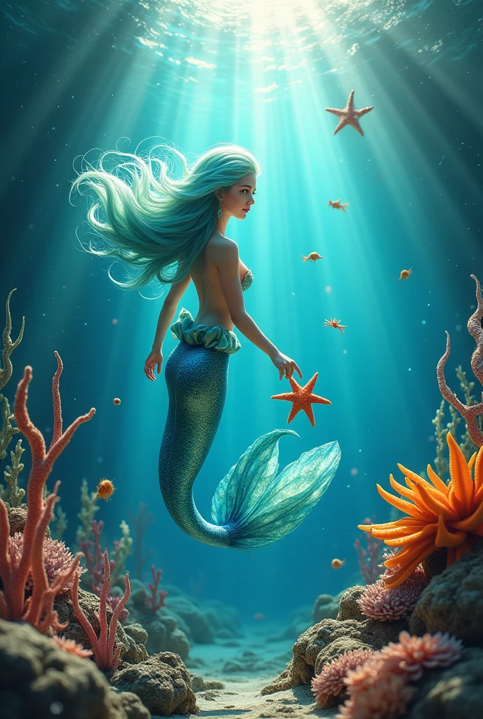 Mermaid and Starfish