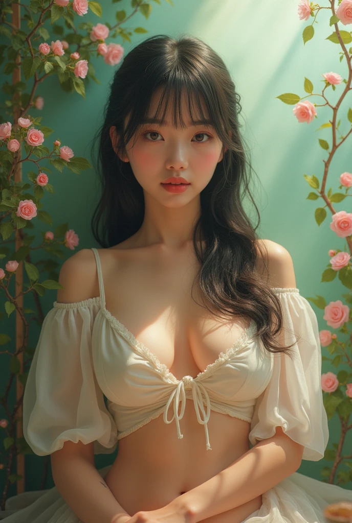 {{{{{3,318 trillion pixels high resolution, nsfw, Realistic scenery and lovely Japanese girl who is moaning madly as her nudity sexual masturbation that traces her sexual zone repeatedly with her fingers in a Cylindrical floral aquarium herbarium, thicken the lips look pretty, Her luminous clitoris, Boobs are fluffy and bouncy, Tits that get rounder bigger her deep tight cleavage}}}}}, {{{{{Erotic-romantic composition in which she does her first masturbation as her budding sexual desire is amplified more and more with the emotional drift of youth, detail of The panting face and voice of a neat and cheerful girl loved by everyone, Her nipples and romantic deep panting depicted in detail}}}}},{{{{{the Cylindrical floral aquarium herbarium filled with female hormones cause the innocent girl to flush her face remains a girl only her body changes rapidly Her tits swell up and her blouse encircles and forms two beautiful mounds, A neat girl who sitting and opens her crotch traces her crotch with her fingertips and with a moan experiences her first climax, It's too cute and innocent to see her go into her own world nipples out mouth open panting and freshly learned sexual masturbation as she climaxes over and over again, magical in a Cylindrical floral aquarium herbarium filled with oil, All the sexiness that's amplified inside her makes her gasp, her beautiful slender underbust, slender curvy cute waistline, an lewd fetish for lips and necks and waistlines, her clearer nip line from underbust to hips, gloomy straight long wig, thick vivid lips}}}}},{{Extremely detailed}}, {{{{{Heroine girl with a pure and innocent aura has an overly sensitive, sexually unused body}}}}}