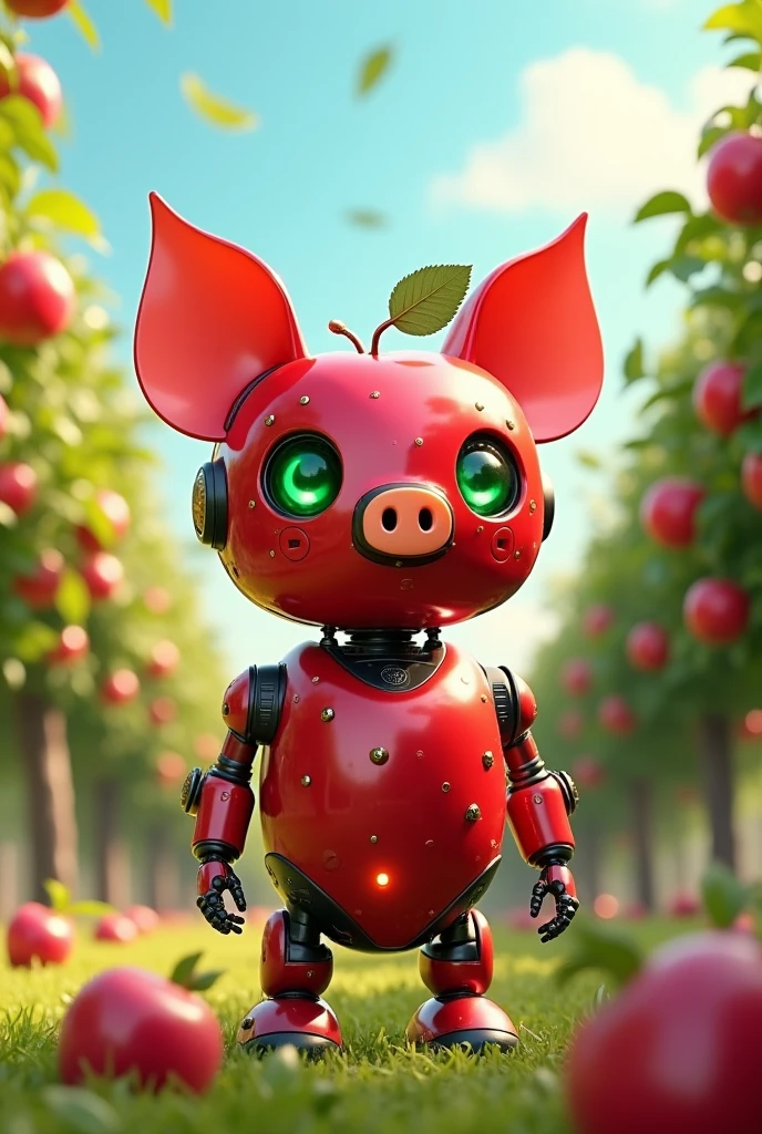 Apple pig robot