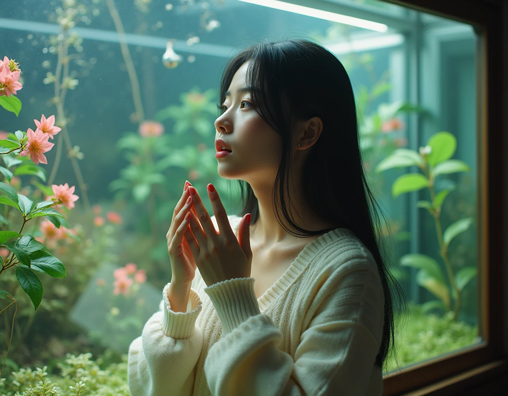 {{{{{3,318 trillion pixels high resolution, nsfw, Realistic scenery and lovely Japanese girl who is moaning madly as her nudity sexual masturbation that traces her sexual zone repeatedly with her fingers in a Cylindrical floral aquarium herbarium, thicken the lips look pretty, Her luminous clitoris, Boobs are fluffy and bouncy, Tits that get rounder bigger her deep tight cleavage}}}}}, {{{{{Erotic-romantic composition in which she does her first masturbation as her budding sexual desire is amplified more and more with the emotional drift of youth, detail of The panting face and voice of a neat and cheerful girl loved by everyone, Her nipples and romantic deep panting depicted in detail}}}}},{{{{{the Cylindrical floral aquarium herbarium filled with female hormones cause the innocent girl to flush her face remains a girl only her body changes rapidly Her tits swell up and her knit sweater encircles and forms two beautiful mounds, A neat girl who sitting and opens her crotch traces her crotch with her fingertips and with a moan experiences her first climax, It's too cute and innocent to see her go into her own world nipples out mouth open panting and freshly learned sexual masturbation as she climaxes over and over again, magical in a Cylindrical floral aquarium herbarium filled with oil, All the sexiness that's amplified inside her makes her gasp, her beautiful slender underbust, slender curvy cute waistline, an lewd fetish for lips and necks and waistlines, her clearer nip line from underbust to hips, gloomy straight long wig, thick vivid lips}}}}},{{Extremely detailed}}, {{{{{Heroine girl with a pure and innocent aura has an overly sensitive, sexually unused body}}}}}