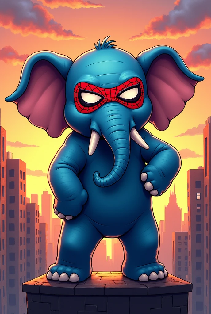Blue elephant, I'm Spiderman.