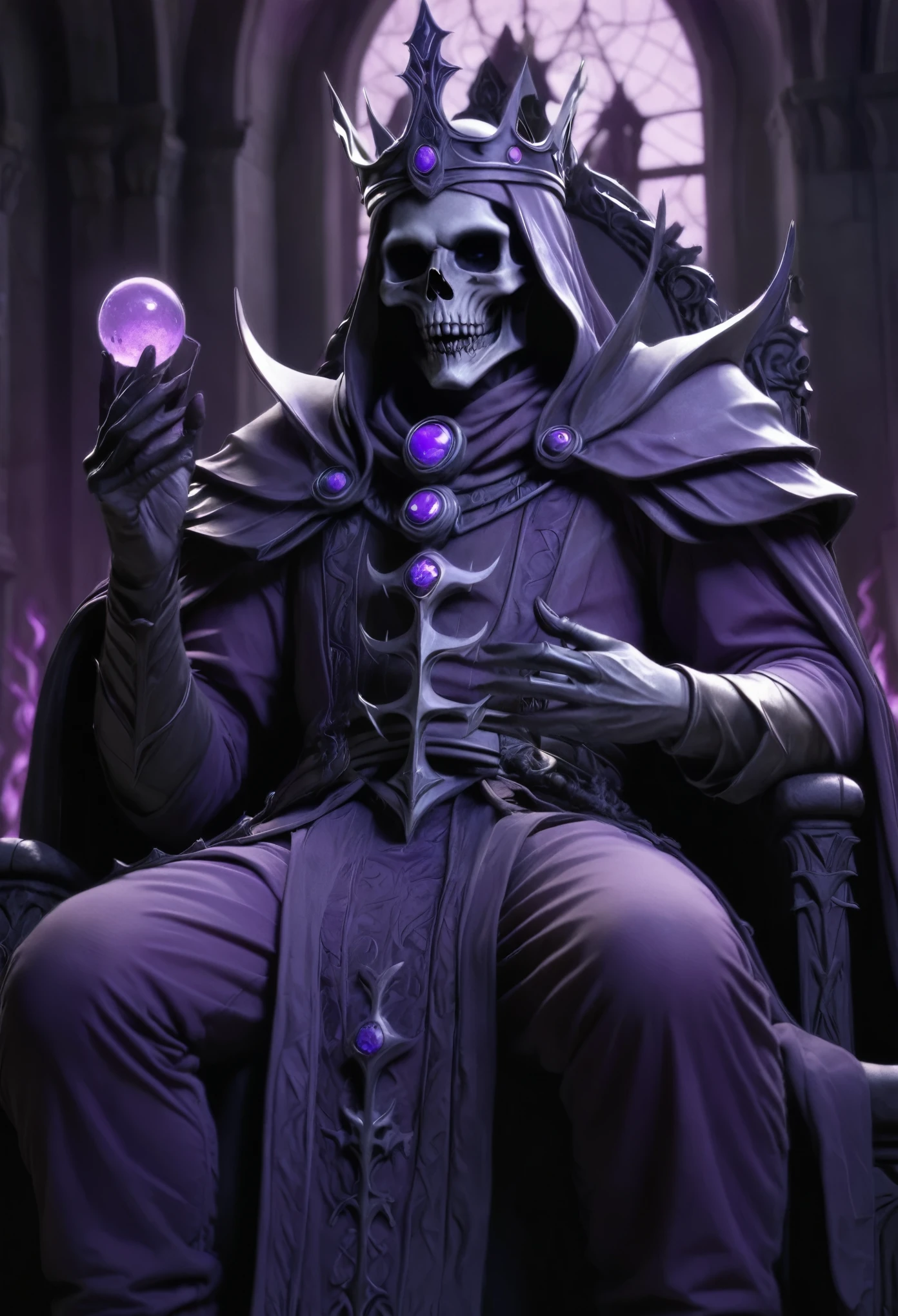 King Lich, in purple tones