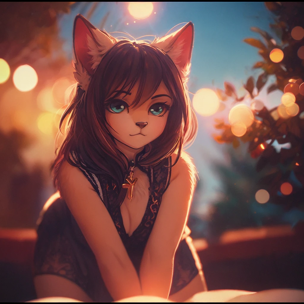 (Sumilux f1.4 36mm , Polaroid , low Latitude old color negative film , cross process , (bokeh), Long exposure , blur , flare, chromatic aberration , (soft focus), (Shallow focus) , soft glow , Maximum aperture, low Key , Transparent depiction , Tyndall:1.3) , Intoxication female cat , Blank look , in the bedroom , dim light , messy underwear , bend over