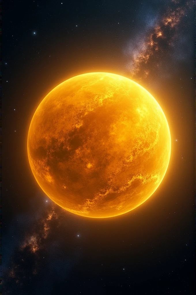 planet, yellow, only the planet 