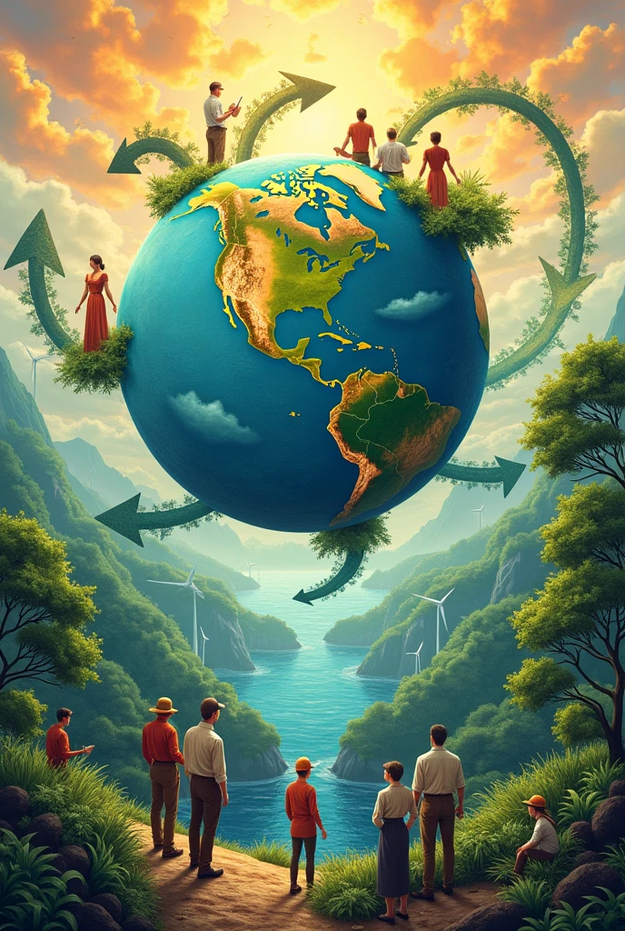 poster about economics and natural resources.