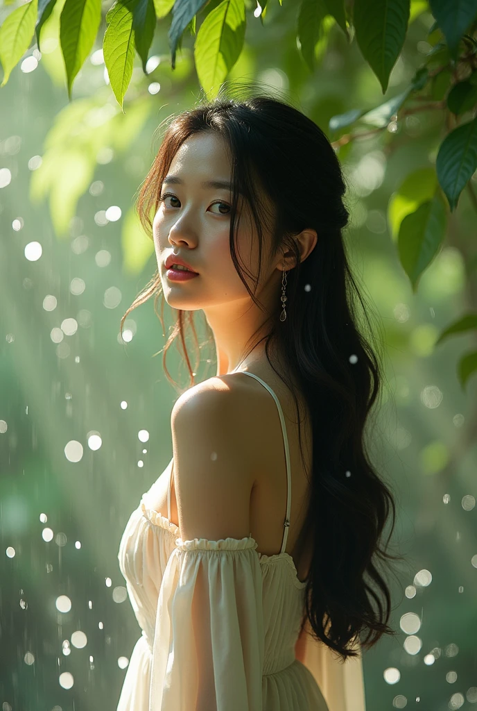 Korean Girl Without Clothes Wet