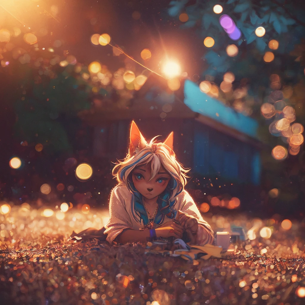 (Sumilux f1.4 36mm , Polaroid , low Latitude old color negative film , cross process , (bokeh), Long exposure , blur , flare, chromatic aberration , (soft focus), (Shallow focus) , soft glow , Maximum aperture, low Key , Transparent depiction , Tyndall:1.3) , Intoxication female cat , Blank look , in the bedroom , dim light , messy underwear , bend over , I feel like throwing up