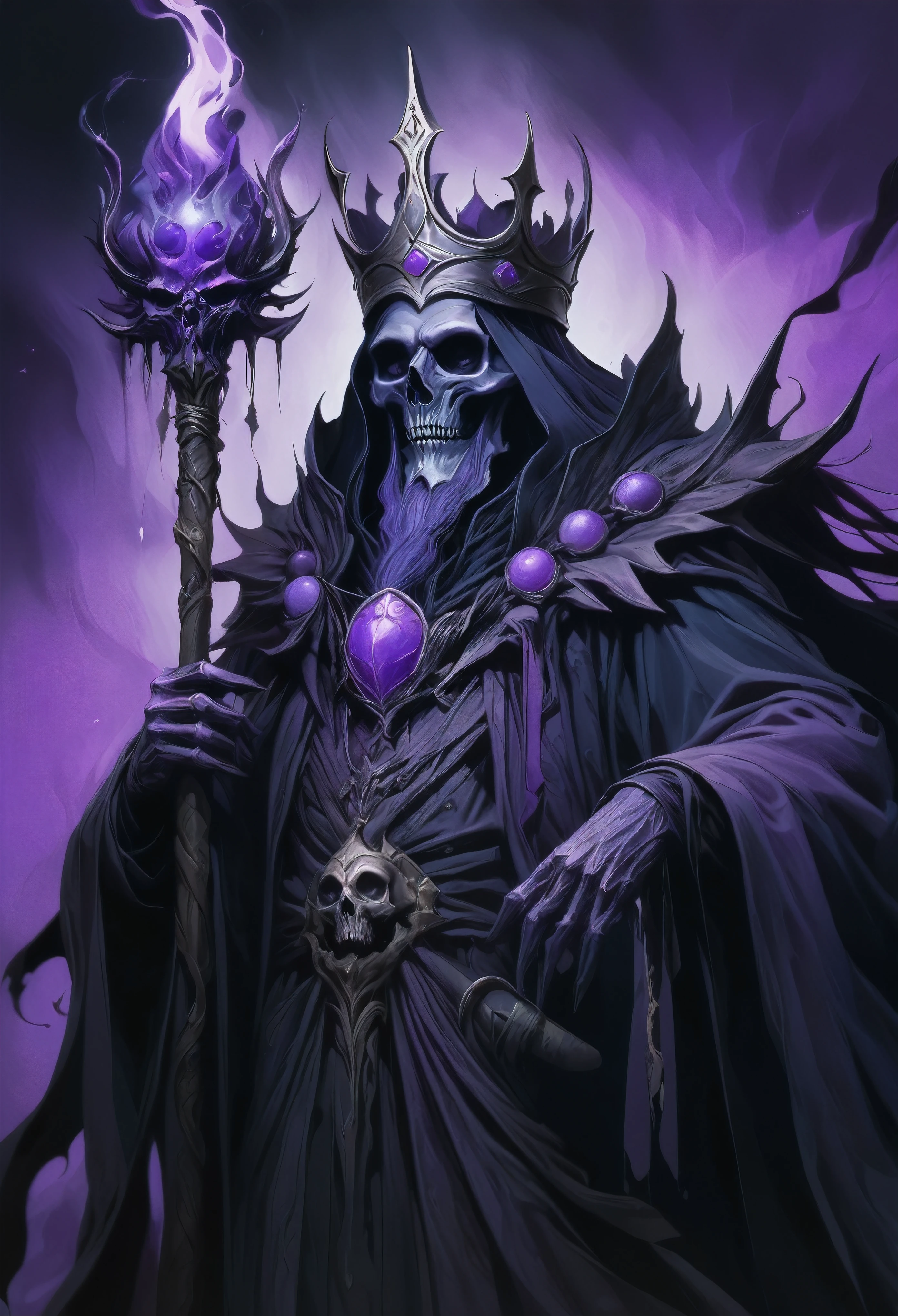 King Lich, in purple tones