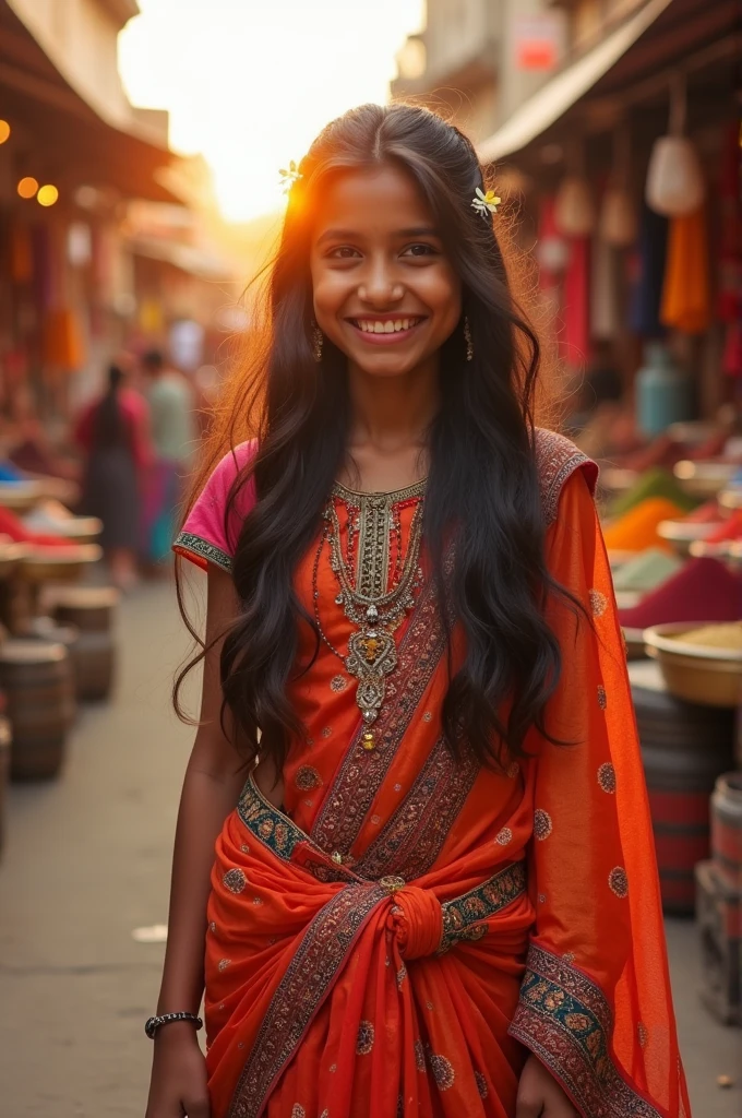 A Indian girl showing his armpit in bra
