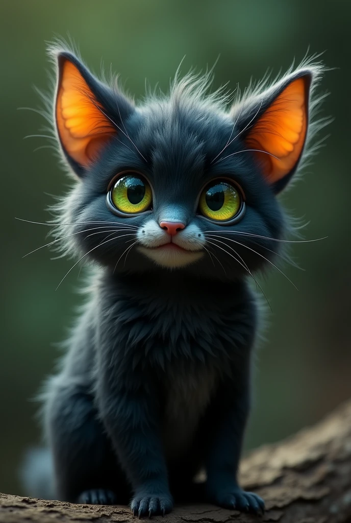 ((Highest quality)), ((masterpiece)), (detailed), Furry Characters, moth, humale-like, Black wool, Green Eyes, male, Looking Ahead, Front view, Cute face, No background