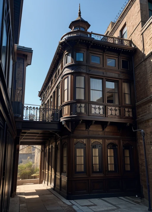 Dishonored 2 , steampunk , Big housse architectural vintage modern style  , studio arkhane style , Gard watch house