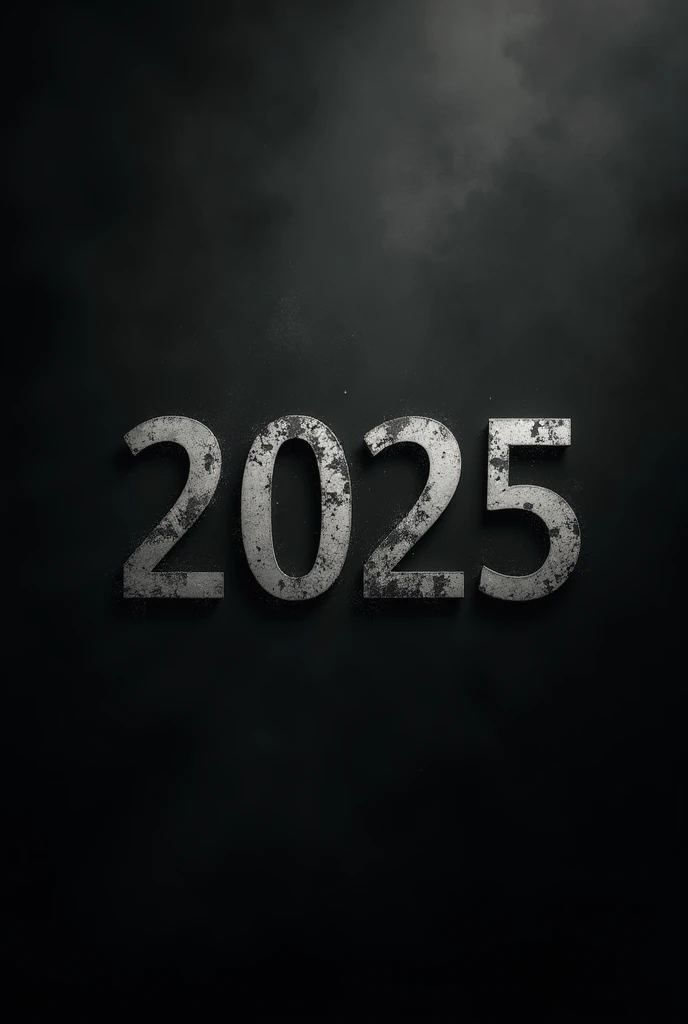2025 written on black depressing background