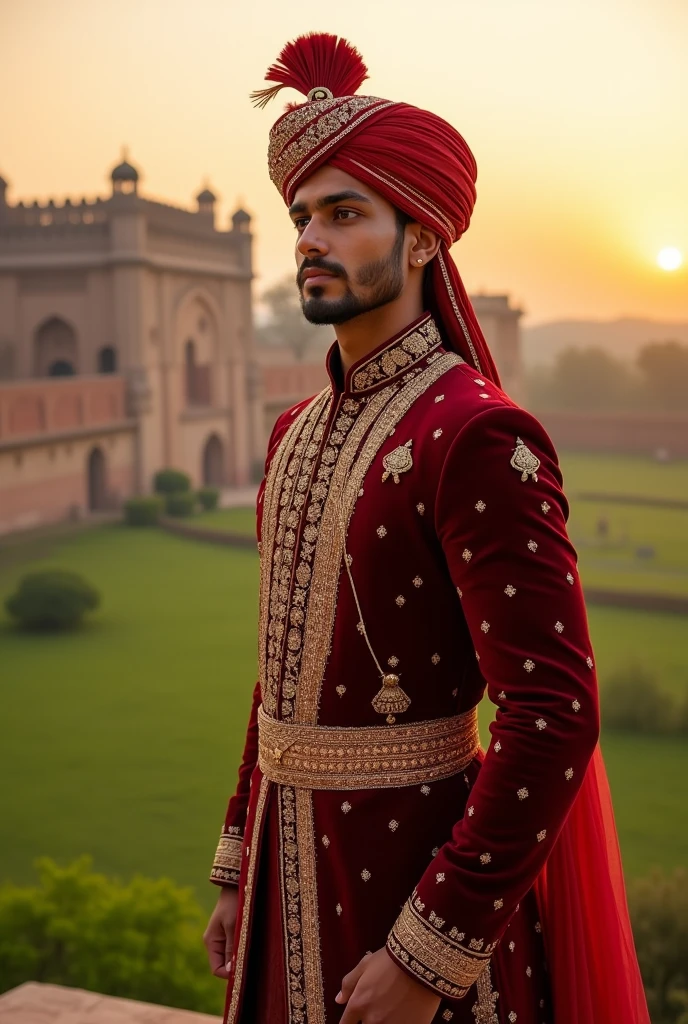 A hendsam 23 years Indian rajput boy with rajput clothes