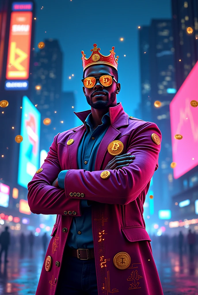 A crypto profile picture naming Krypto King