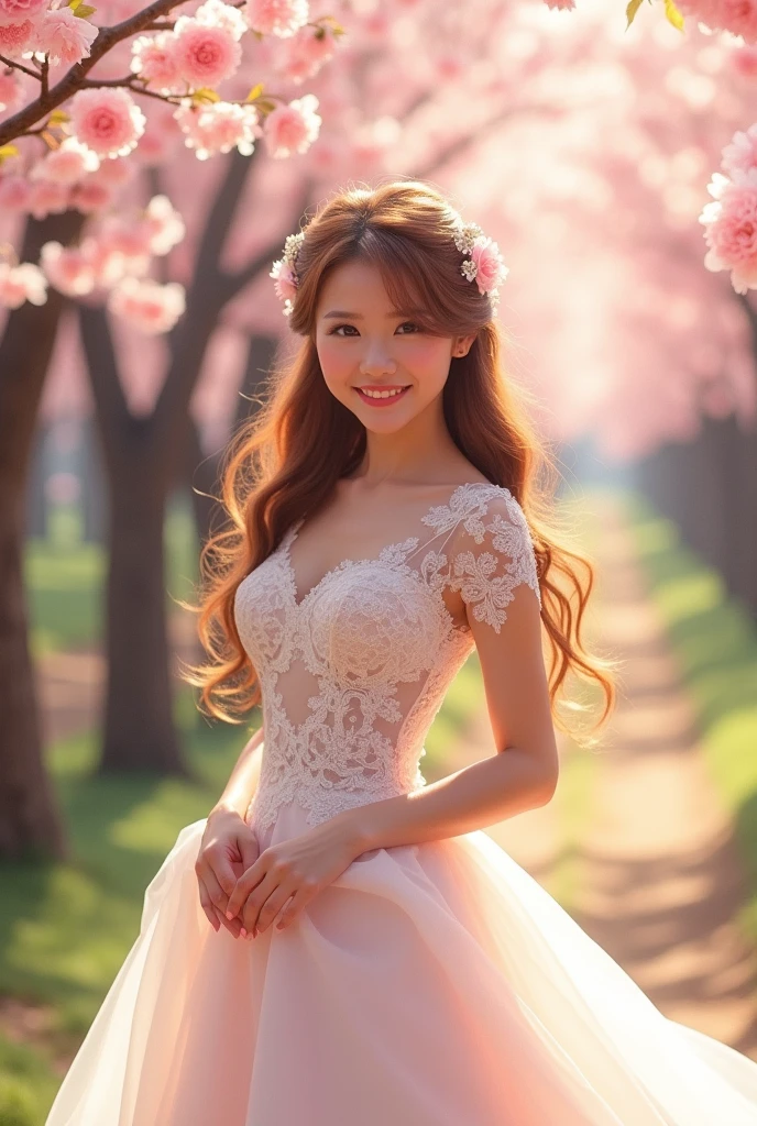 Nobara Kugisaki happy in a wedding dress