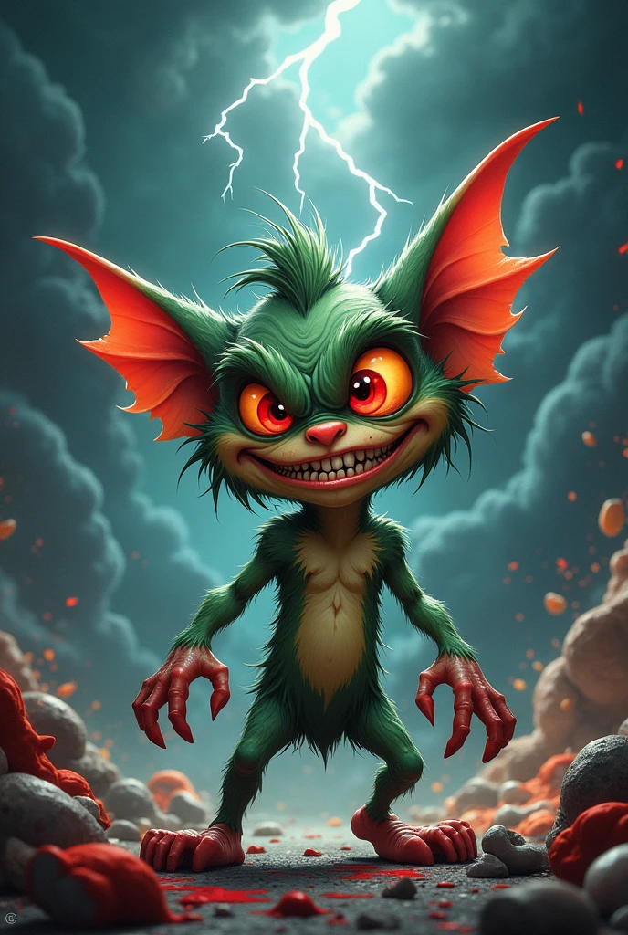 Draw meanness as a cartoon character