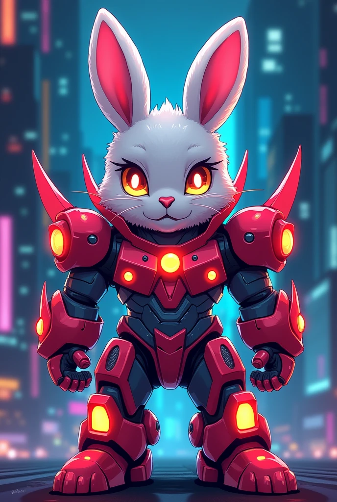 Logo for Cosplayer brand with the name @daniko.dc with an image of a rabbit with Evangelion cosplay 