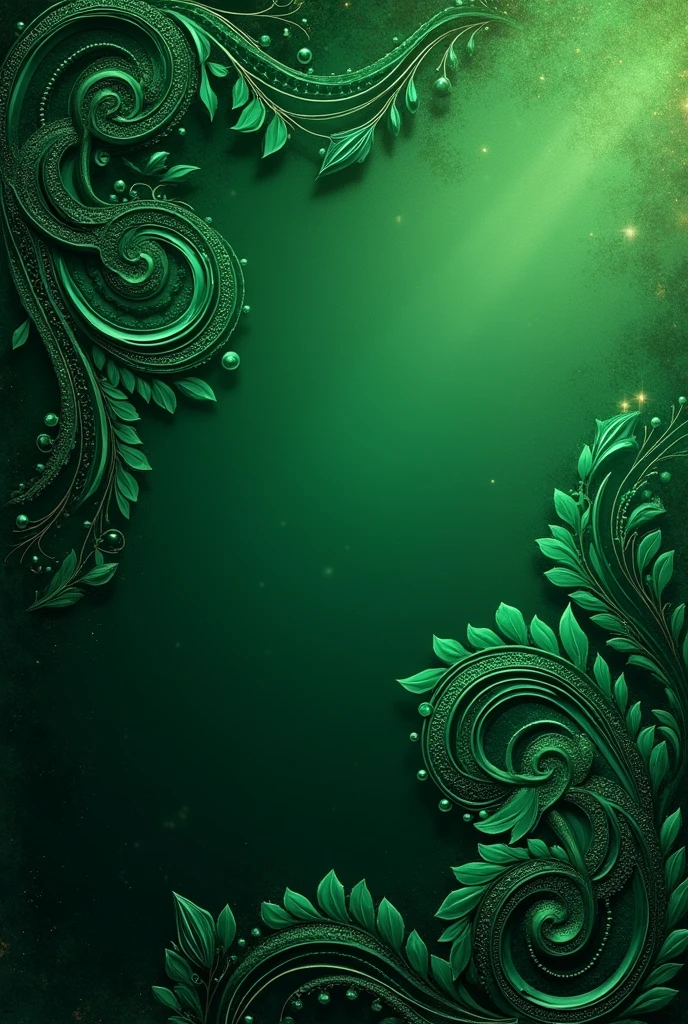 Generate eye catching patterns in Emerald green colour for Facebook banner
