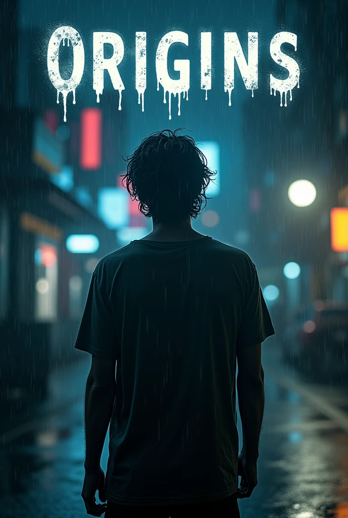 I want some poster a tittle ORIGINS picture a broken men he already left his women in rain with big tittle liked movie poster