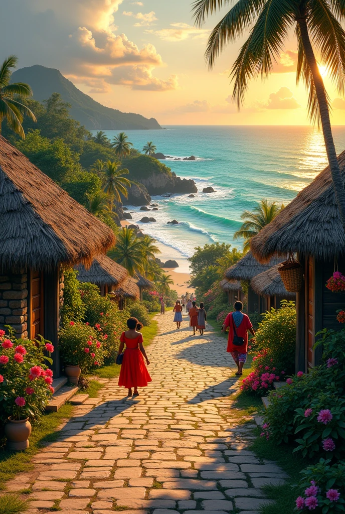 In a small village in Sakom district, bordering the sea.
