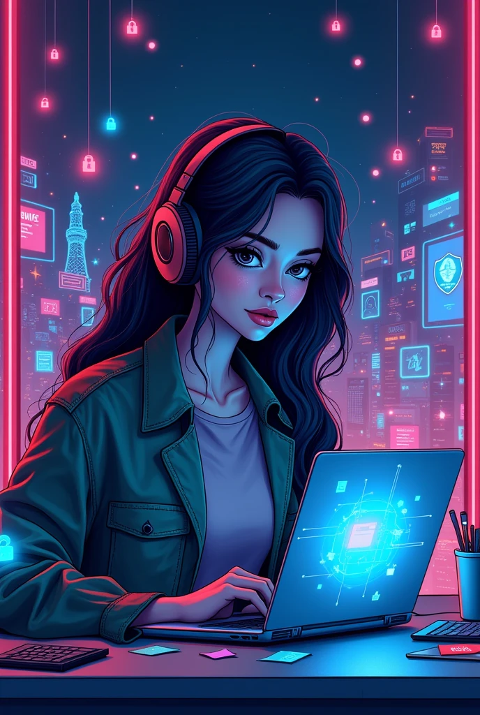 create a poster that shows 1 online safety