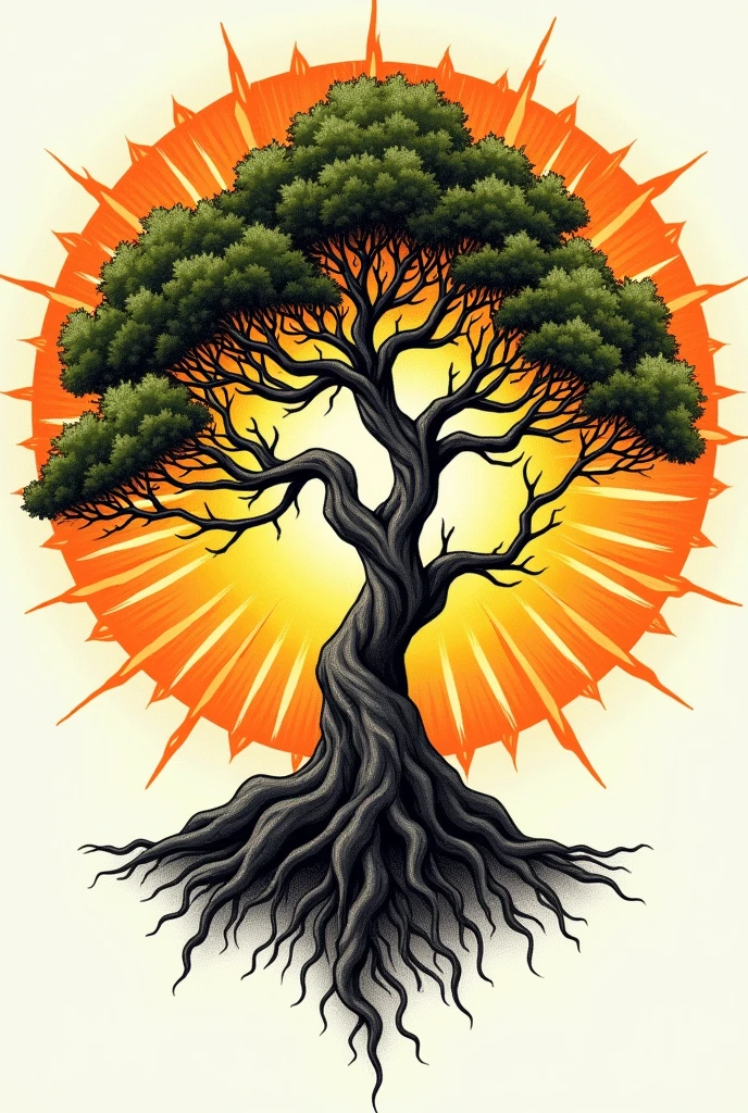 Tattoo
Oak inside the sun