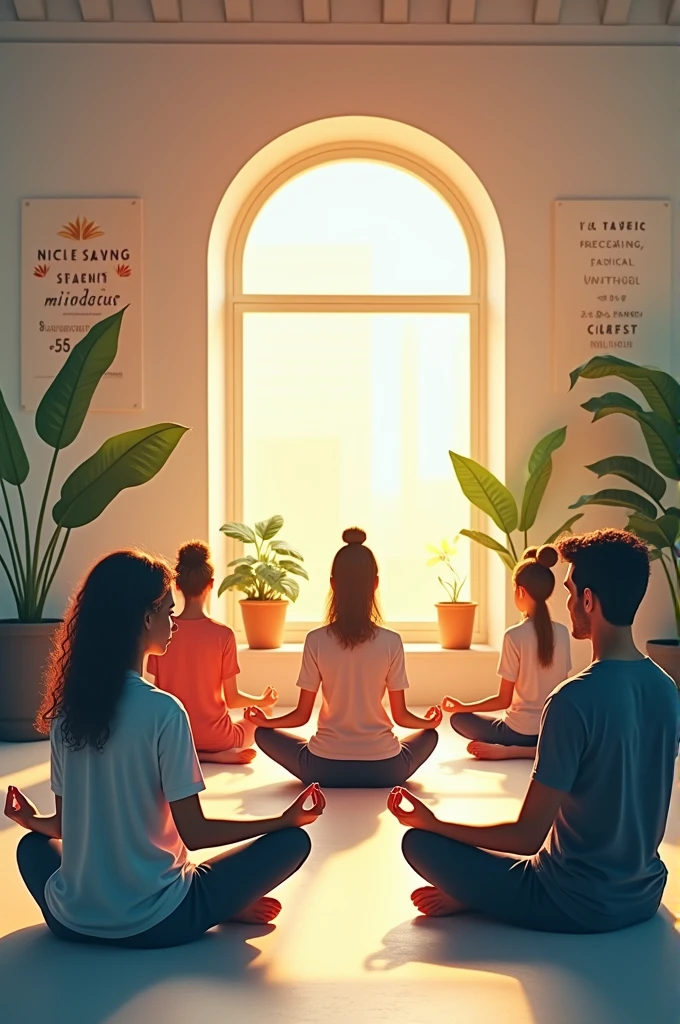 Flyers to promote weekly meditation classes for modern people