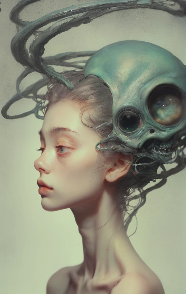 I was born to fall in love
You know, We're all alone
Hold your dreams it never ends
Naked eyes in the sky …Alien head、Planet Head,
