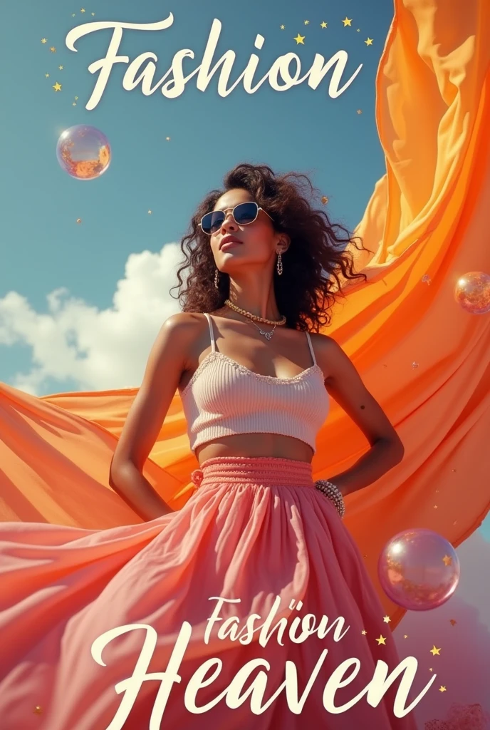 E-Commerce store. Template. Thumbnail. Clothing store. Fashion heaven name template YouTube thumbnail size. Fashion heaven stone name clothing store generate image