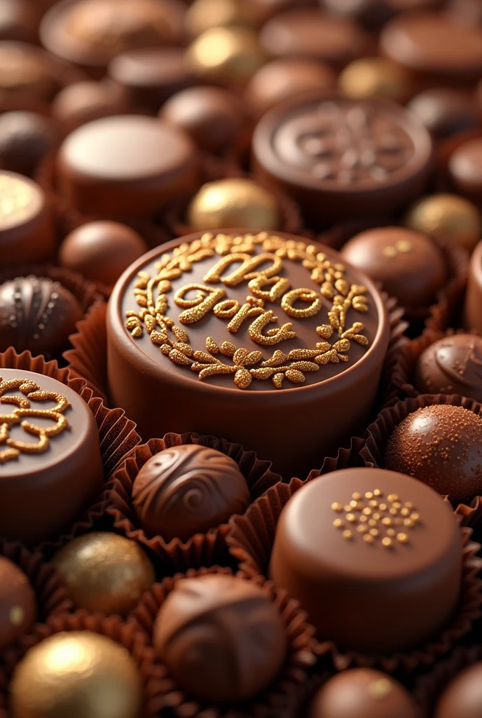 Image full of chocolates with the brand name chococraft