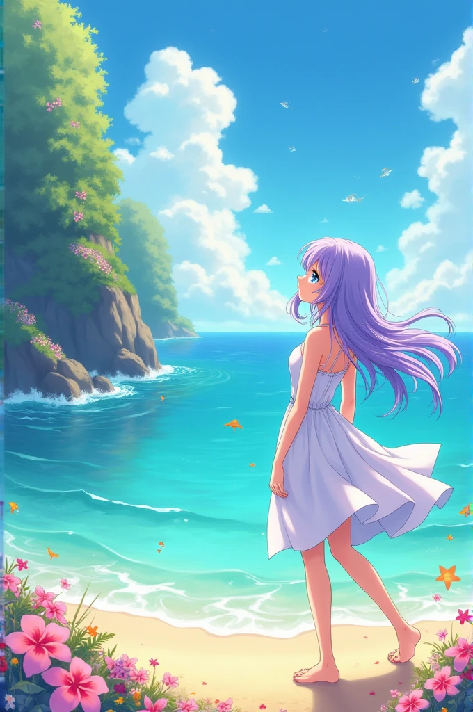 Beautiful anime sea