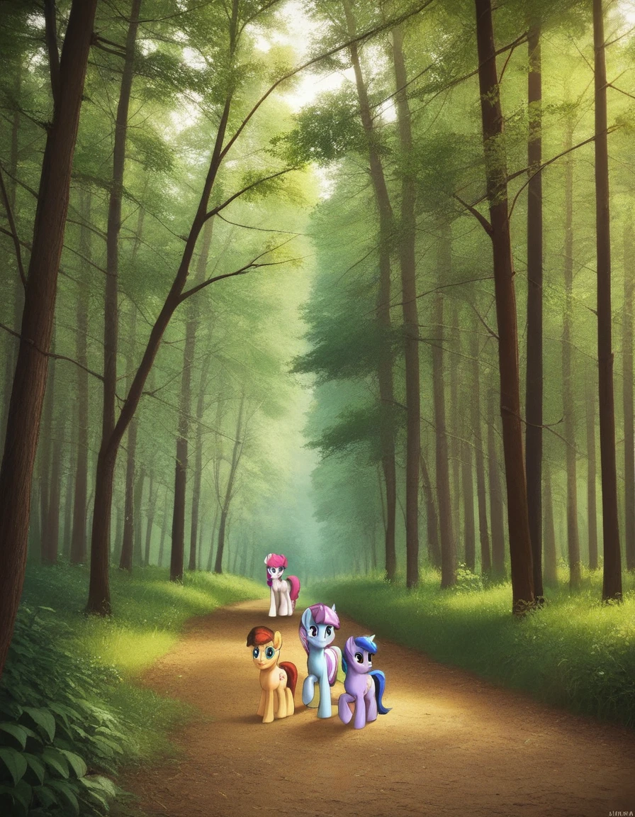 My Little Pony Mane Six 6 Friendship is Magic in Real Life Forest!!!