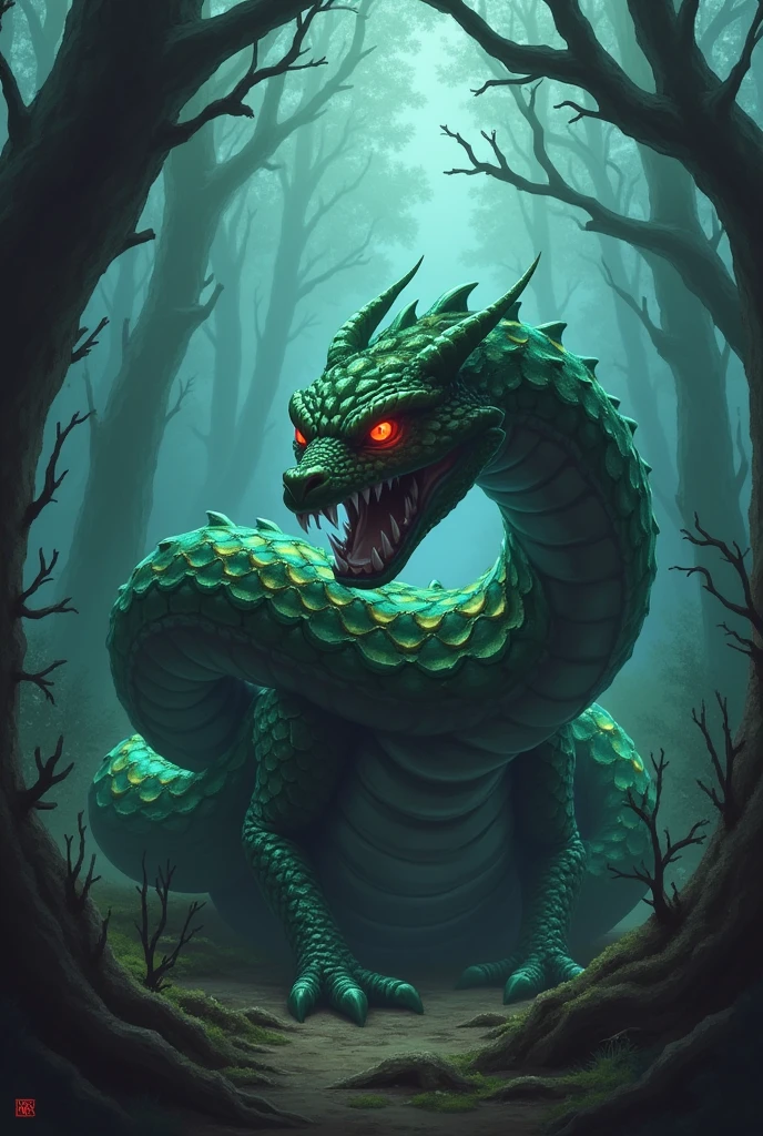 A snake eating a pokemon that's something more frightening, eating anyway