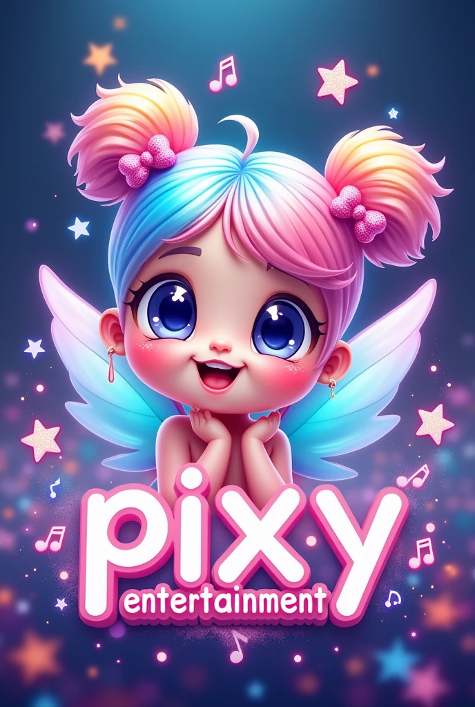 a logo for kpop company named pixy entertainment