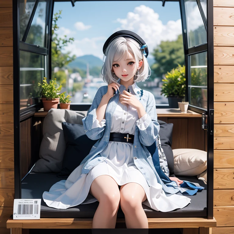 masterpiece, Best quality, official art, чрезвычайно подробные обои CG Unity 8k, very detailed, illustration,White hair, 