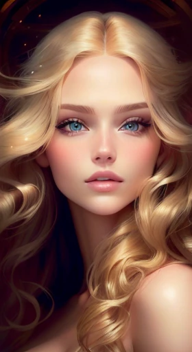 a woman with long blonde hair and blue eyes poses for a photographer, blonde, Professional retouching, high quality portrait, blonde flowing hair, stunning beauty, flowing blonde hair, beauty retouching, amazing features, gorgeous woman, glamorous hairstyle, Glamorous Hair, Girl with blond hair, beautiful blonde, stylized beauty portrait, red hair and attractive features