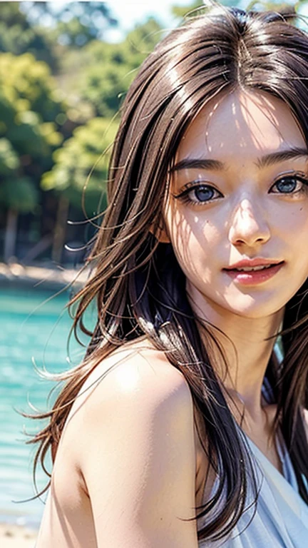 (In 8K、RAW shooting、Highest quality、Masseter region:1.2)、Very detailedな、Ultra-high resolution、(Realistic、Realistic photos:1.37)、Portraiture、High-resolution RAW color photos、Professional photography、hVery detailed and beautiful、Very detailed、8k wallpaper、Very detailedな、Large file size、Official Art、HVery detailed CG Unity 8K wallpapers、hVery detailed beautiful girl、Very detailed顔、Very detailed目、Very detailed皮膚、Very detailed指、hVery detailed nose、Very detailed詳細な口、Perfect Anatomy、Detailed Background、Detailed clothing、1 person、(20:1.2)、20th Generation、cute、Realistic body、((masterpiece, Highest quality, Highest quality, Official Art, beautifully、beautiful:1.2)),((masterpiece)),((Vibrant colors)),((Ayako Katagiri)),((Mischievous smile)),((smile)),((looks fun)),(((Full nudity)))