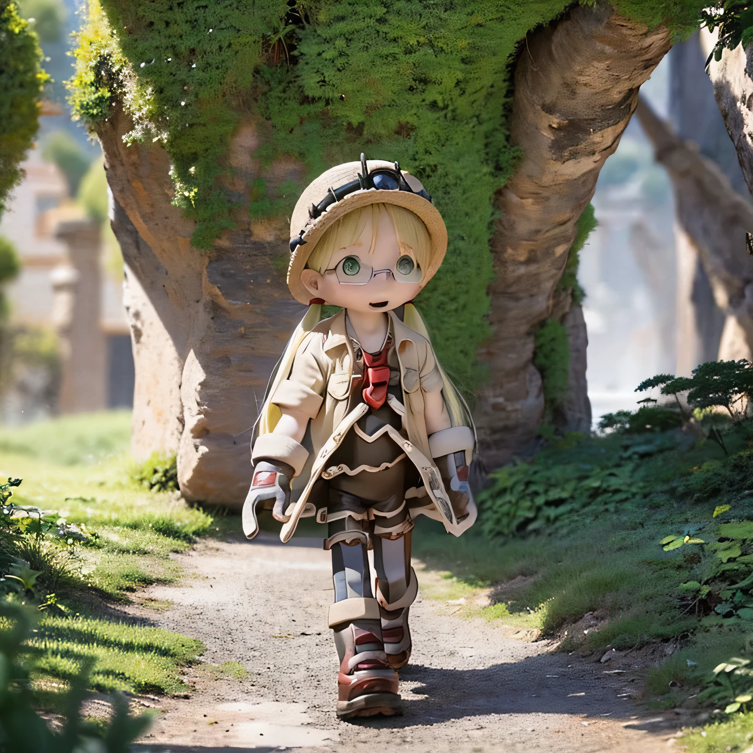 ,Rico,Made in Abyss,Walking through Black Rim town
