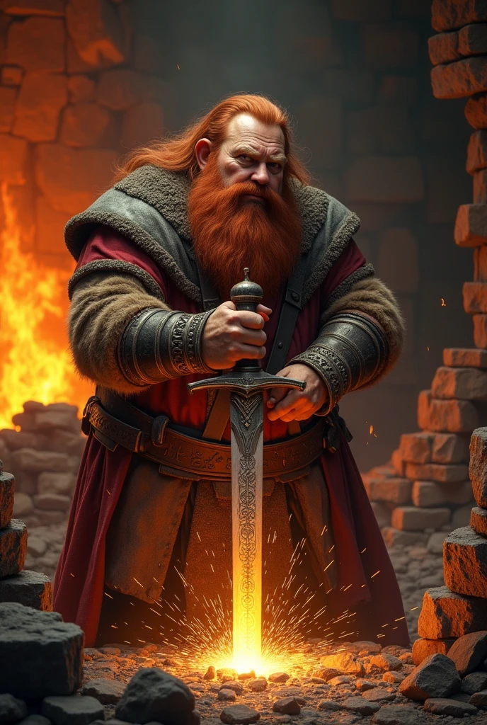 dwarf, blacksmith, escalibur ,