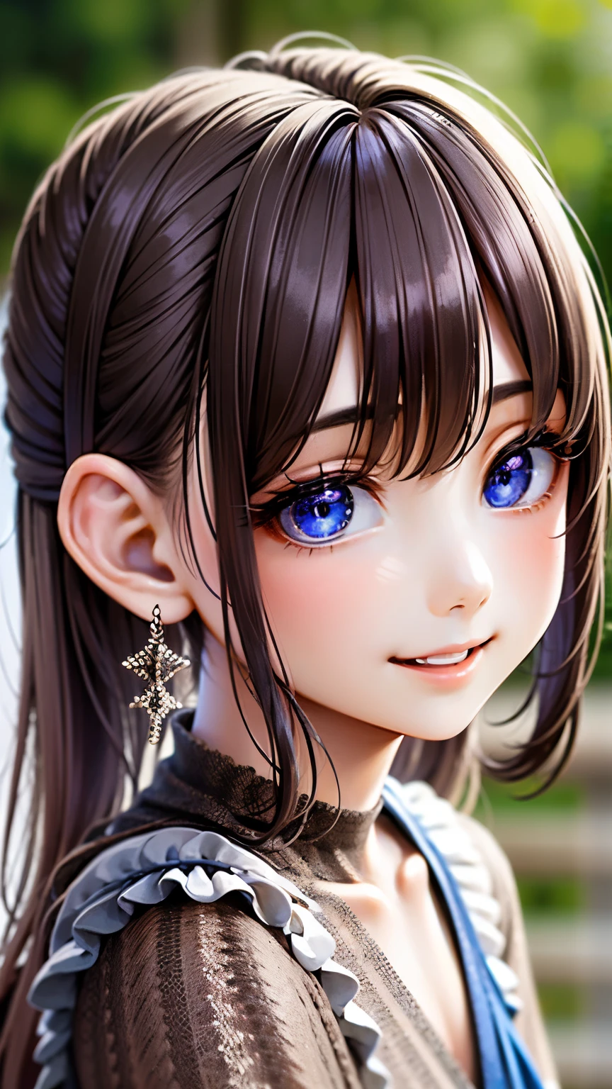 ((Detailed face, Cute Face)), (彼女は白い刺繍の入った長いスカートをyesている, Red blouse with lace, A white apron is tied around her waist, Blue socks, Brown leather shoes, She has a blue scarf wrapped around her head. yes, Her accessories include necklaces., Earrings, bracelet. 1 person)), Ultra-high resolution, (Realistic: 1.4), RAW Photos, Highest quality, (PhotoRealistic Stick), concentrated, Soft Light, (()), ((Shiny platinum blonde silky super long straight hair, beautiful shiny bangs, Big clear sky blue eyes, Very beautiful bright eye highlights )), (( (Young Face))), (surface), (Depth of written boundary), masterpiece, (Realistic), woman, bangs, ((1 person))